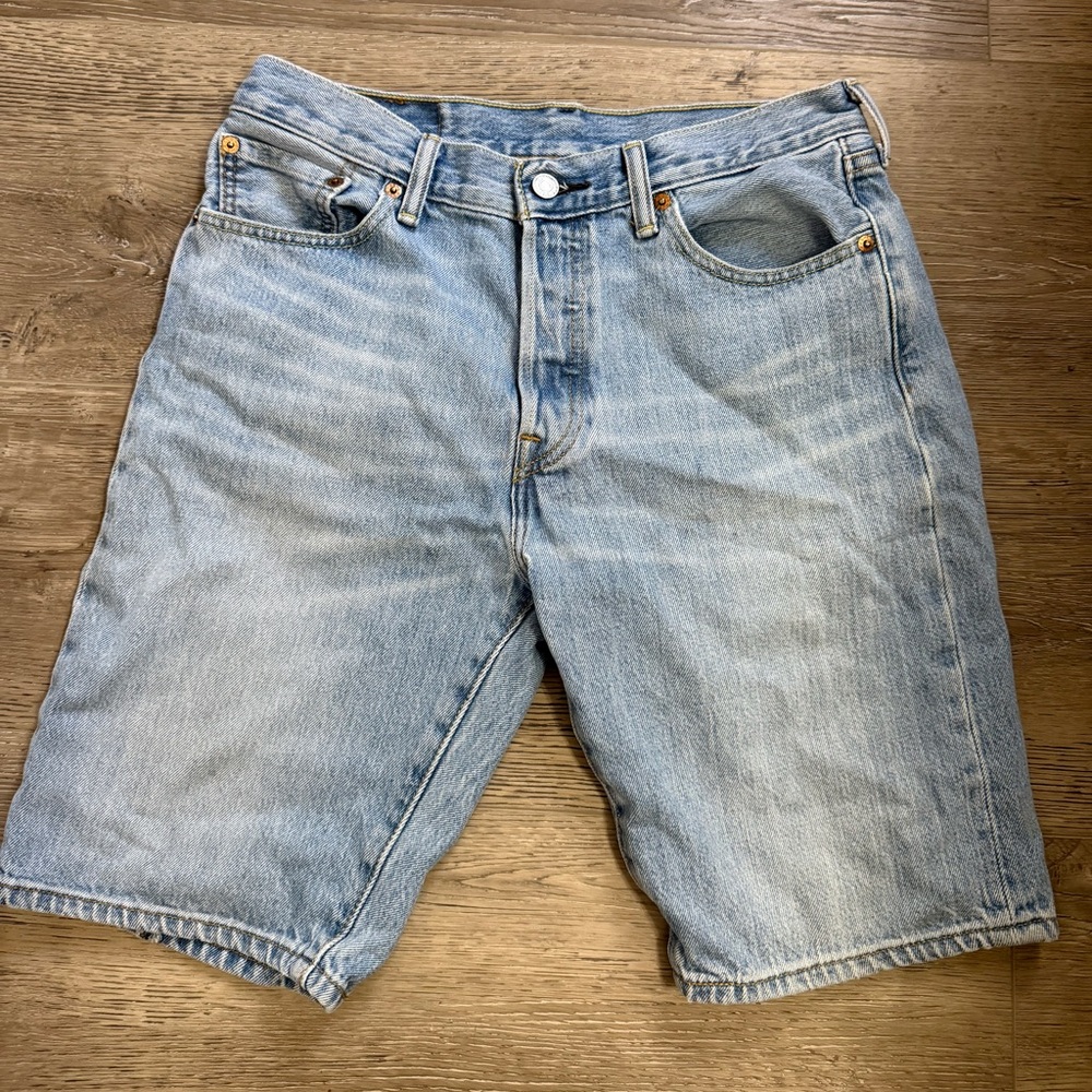 Levi's 501 Light Blue Jean Shorts for Men